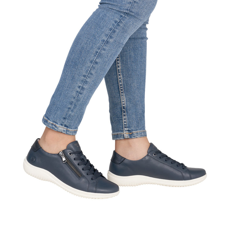 Remonte D1E03-15 Navy Lace Up Casual Shoe Wide Fit