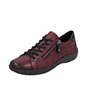 Remonte D1E03-35 Wide Fit Burgundy Shoes