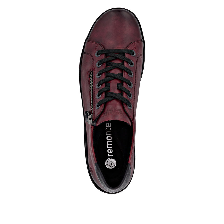 Remonte D1E03-35 Wide Fit Burgundy Shoes