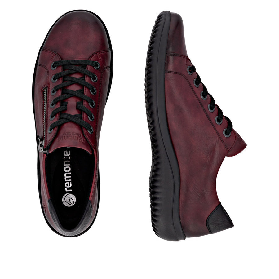 Remonte D1E03-35 Wide Fit Burgundy Shoes