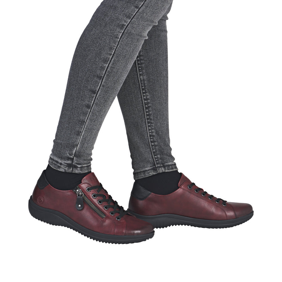 Remonte D1E03-35 Wide Fit Burgundy Shoes