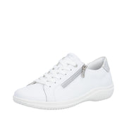 Remonte D1E03-81 White Lace Up Casual Shoe