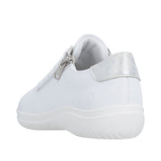 Remonte D1E03-81 White Lace Up Casual Shoe