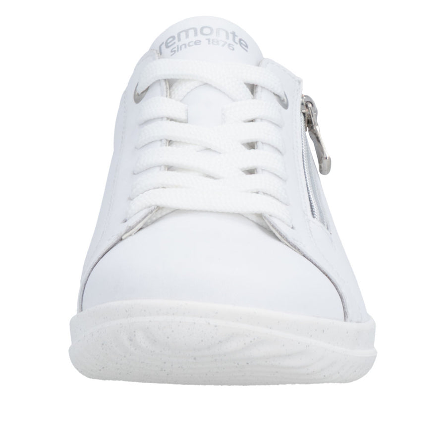 Remonte D1E03-81 White Lace Up Casual Shoe