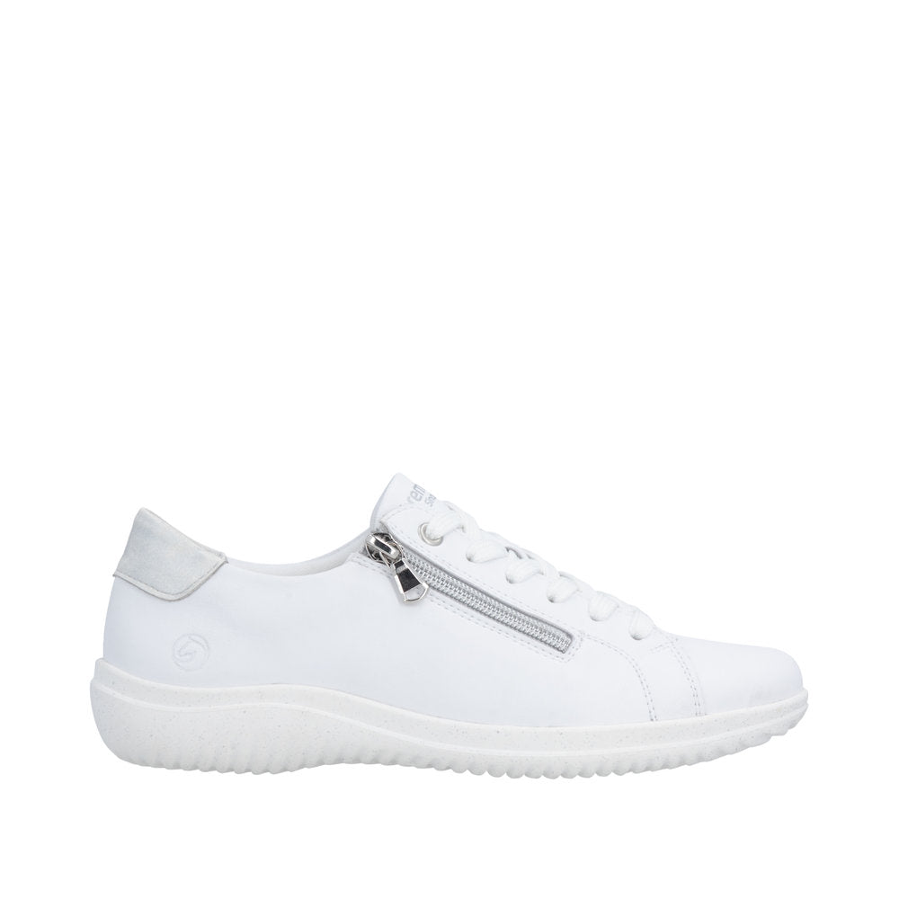 Remonte D1E03-81 White Lace Up Casual Shoe