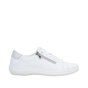 Remonte D1E03-81 White Lace Up Casual Shoe