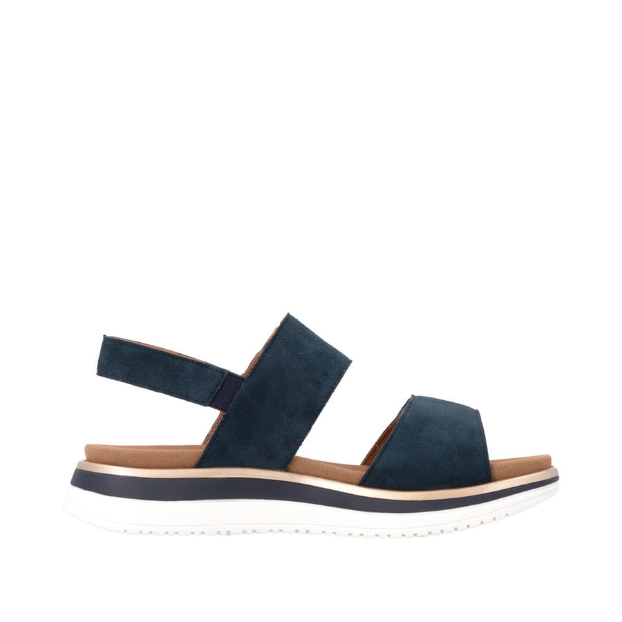 Remonte D1J62-14 Navy Suede Adjustable Sandal