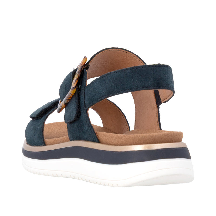 Remonte D1J62-14 Navy Suede Adjustable Sandal
