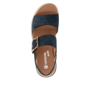 Remonte D1J62-14 Navy Suede Adjustable Sandal