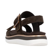 Remonte D1J62-25 Brown Suede Adjustable Sandal
