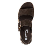 Remonte D1J62-25 Brown Suede Adjustable Sandal