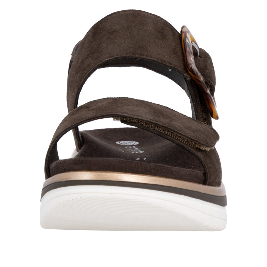 Remonte D1J62-25 Brown Suede Adjustable Sandal