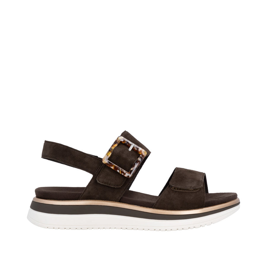Remonte D1J62-25 Brown Suede Adjustable Sandal