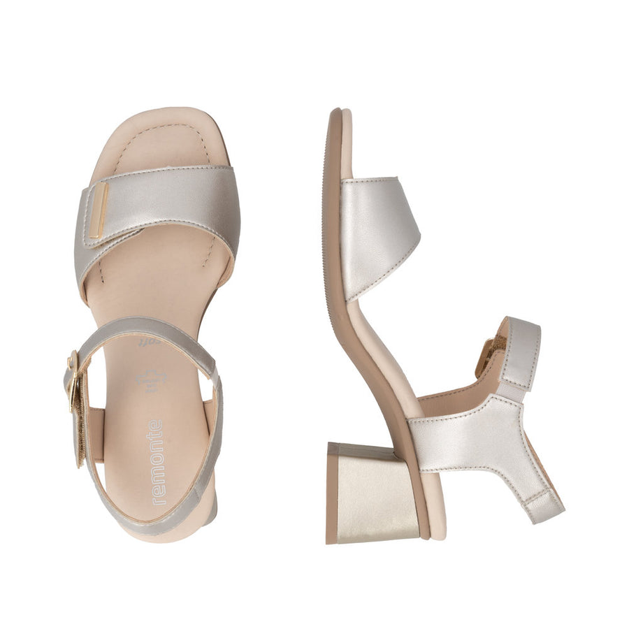 Remonte D1K54-90 Pale Gold Adjustable Sandal