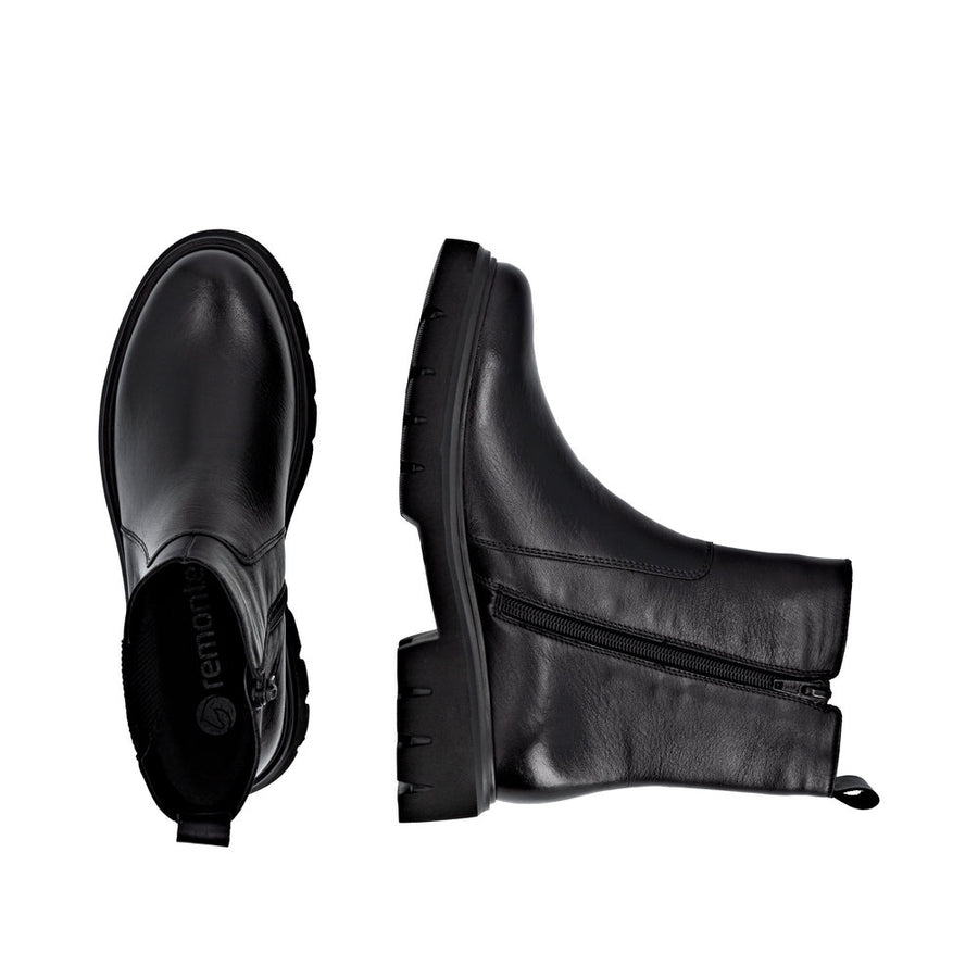 Remonte D1W81-00 Black Wide Fit Boots