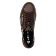 Remonte D2C04-90 Metallic Brown Wide Fit Trainers