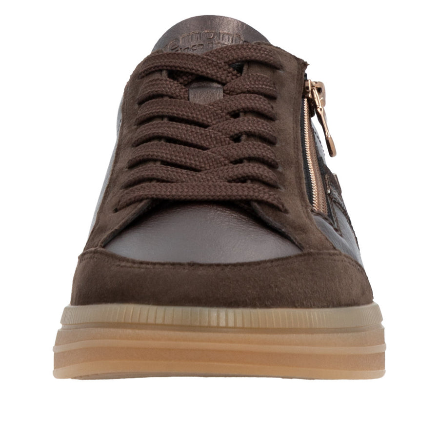 Remonte D2C04-90 Metallic Brown Wide Fit Trainers