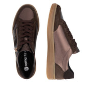 Remonte D2C04-90 Metallic Brown Wide Fit Trainers