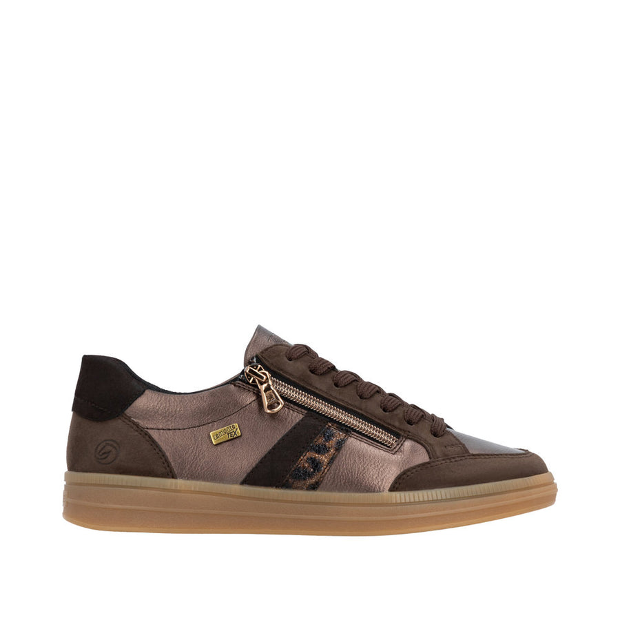 Remonte D2C04-90 Metallic Brown Wide Fit Trainers