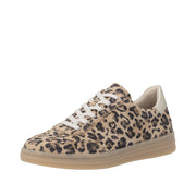 Remonte D2C06-90 Brown Leopard Print Trainer Wide Fit