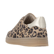 Remonte D2C06-90 Brown Leopard Print Trainer Wide Fit