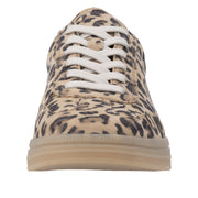 Remonte D2C06-90 Brown Leopard Print Trainer Wide Fit