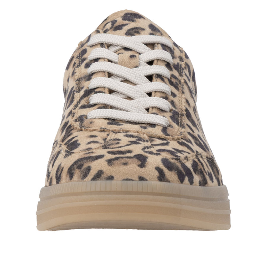 Remonte D2C06-90 Brown Leopard Print Trainer Wide Fit