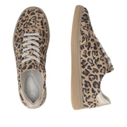 Remonte D2C06-90 Brown Leopard Print Trainer Wide Fit