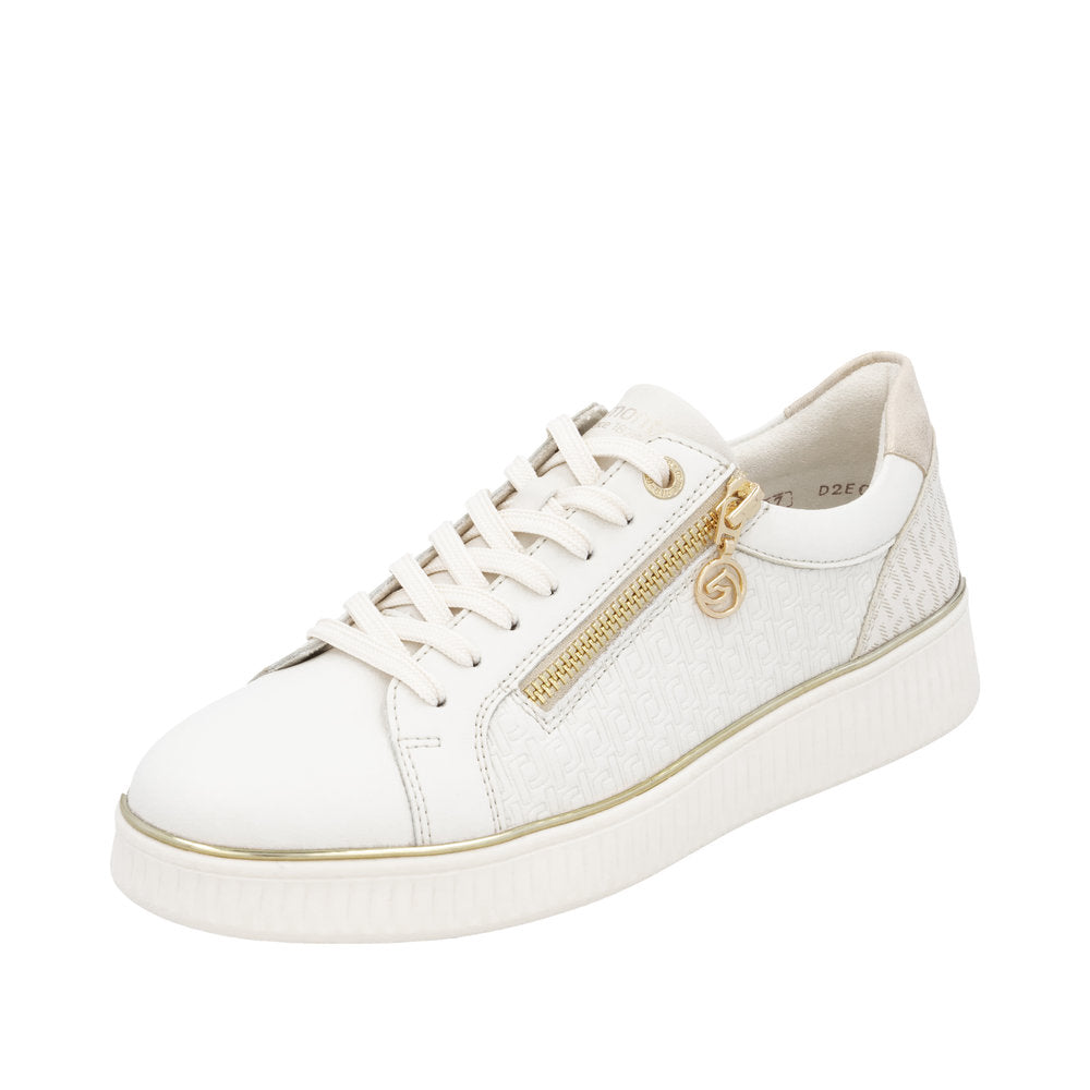 Remonte D2E00-80 Off White Zip Sneaker
