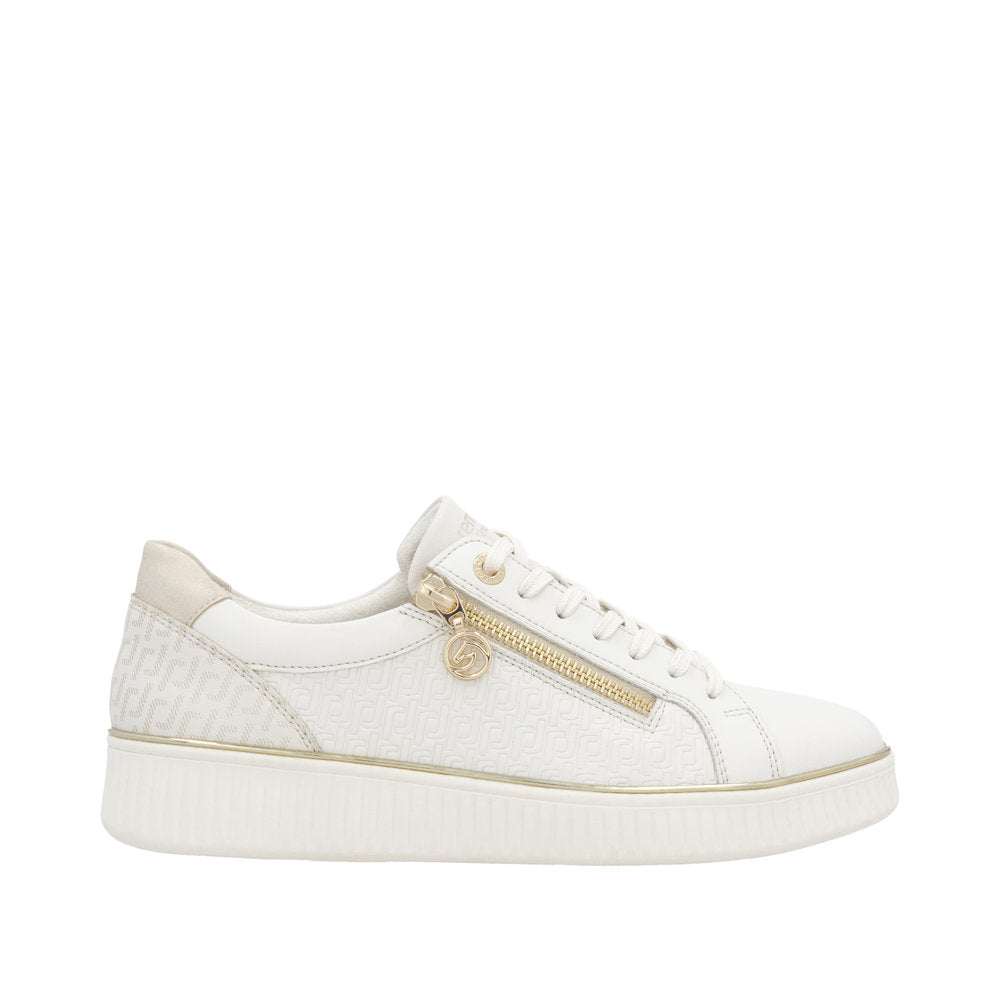 Remonte D2E00-80 Off White Zip Sneaker