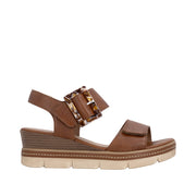 Remonte D2L53-24 Tan Adjustable Wedge Sandal