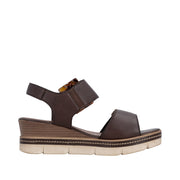 Remonte D2L53-25 Dark Brown Adjustable Wedge Sandal