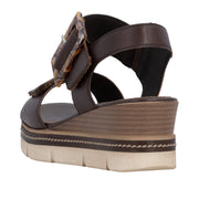 Remonte D2L53-25 Dark Brown Adjustable Wedge Sandal