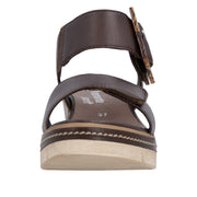 Remonte D2L53-25 Dark Brown Adjustable Wedge Sandal