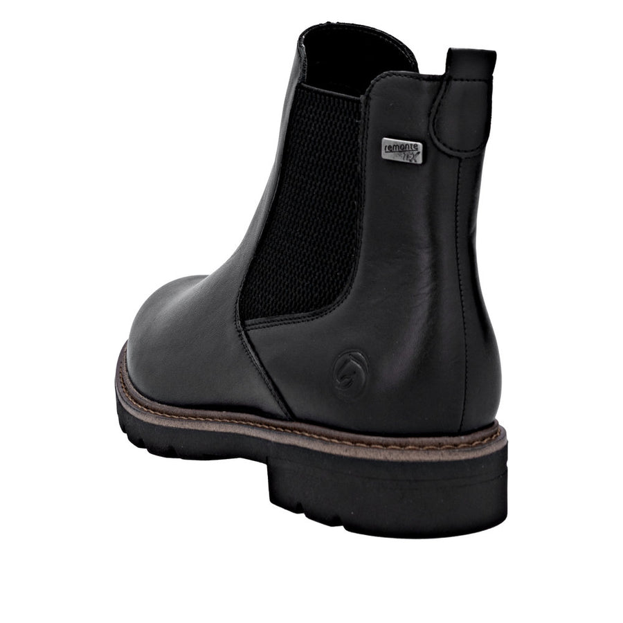 Remonte D2Q70-00 Black Waterproof Chelsea Boots