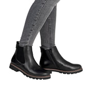 Remonte D2Q70-00 Black Waterproof Chelsea Boots