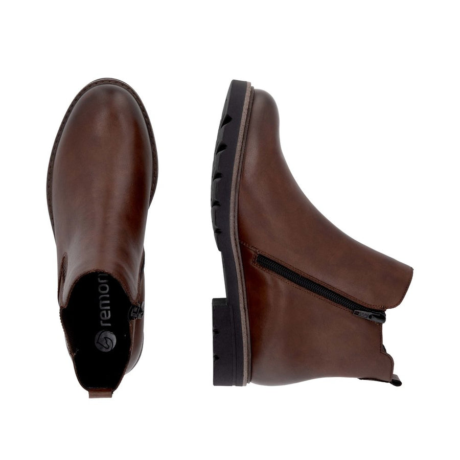 Remonte D2Q70-22 Brown Waterproof Chelsea Boots