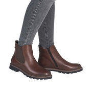 Remonte D2Q70-22 Brown Waterproof Chelsea Boots