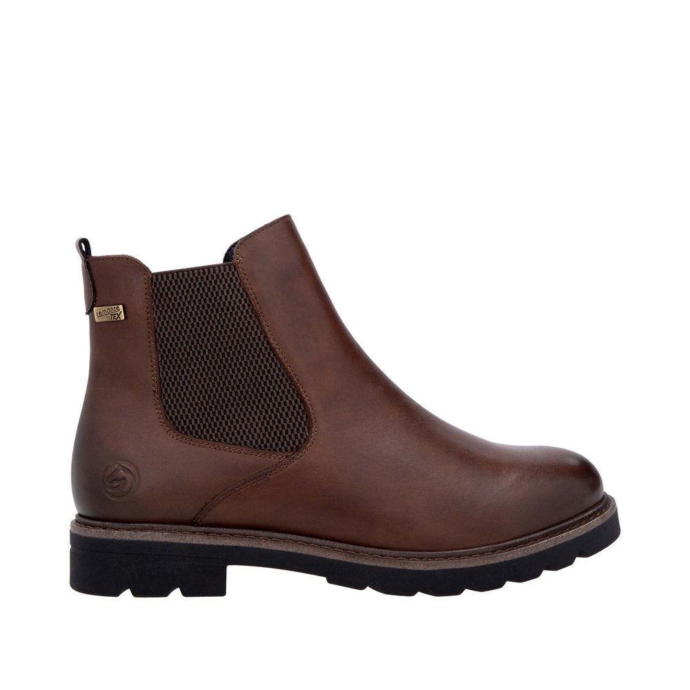 Remonte D2Q70-22 Brown Waterproof Chelsea Boots