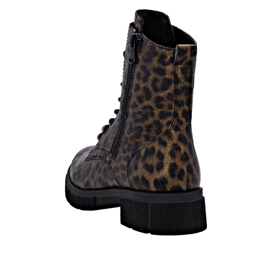 Remonte D2S72-90 Wide Fit Animal Print Boots