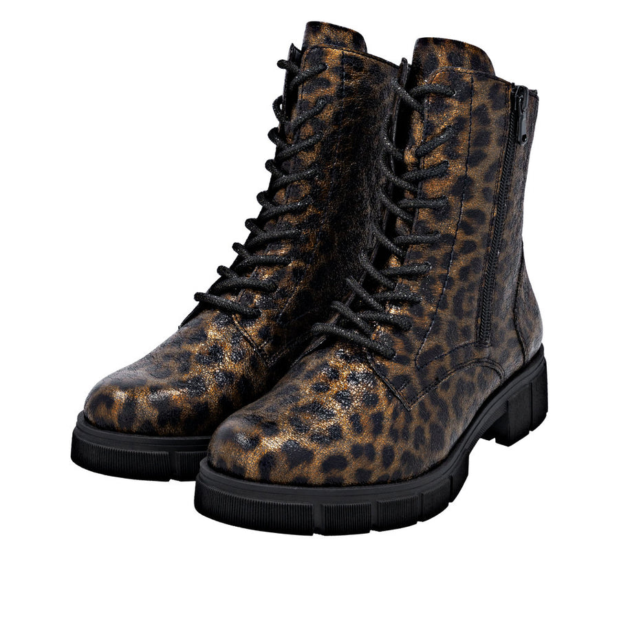 Remonte D2S72-90 Wide Fit Animal Print Boots