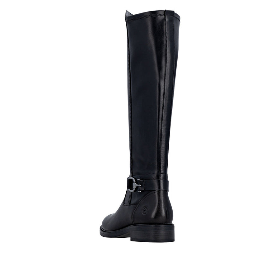 Remonte D2W77-00 Long Leg Black Boots