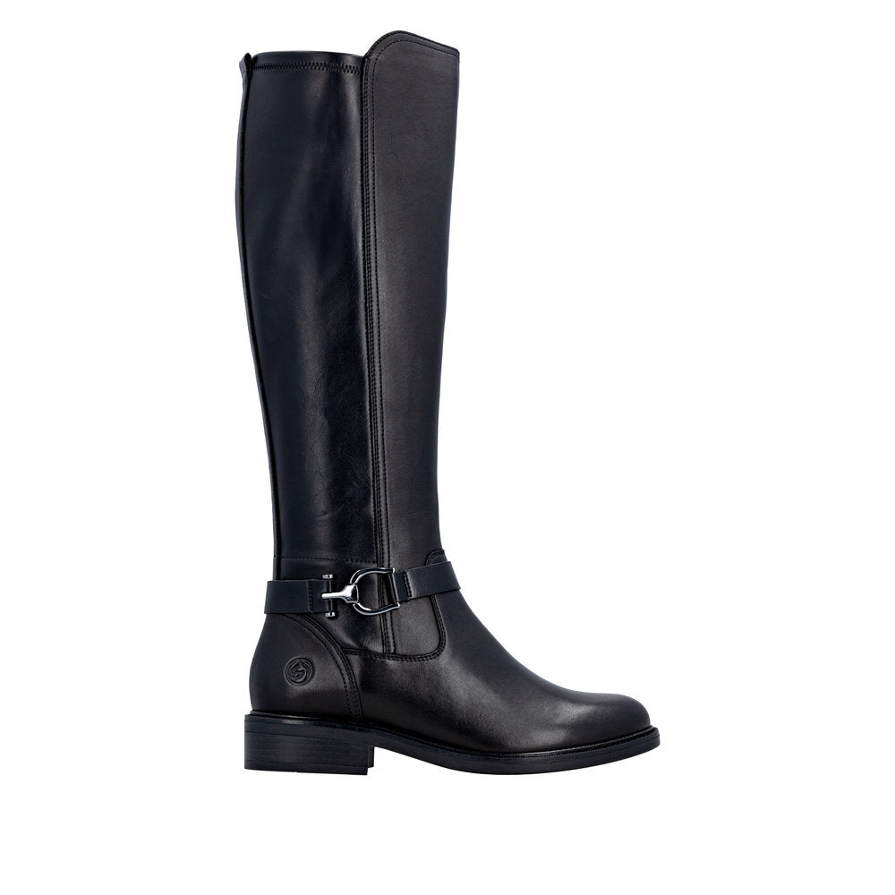 Remonte D2W77-00 Long Leg Black Boots