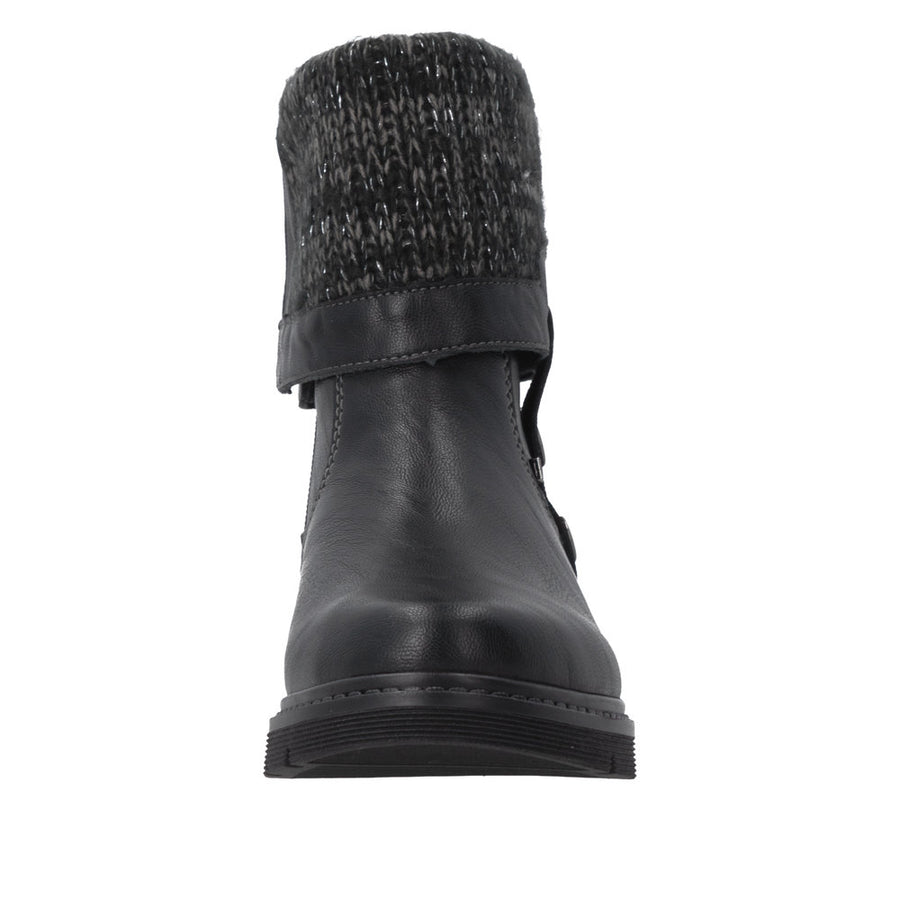 Remonte D3976-03 Black Water Resistant Wide Fit Boots