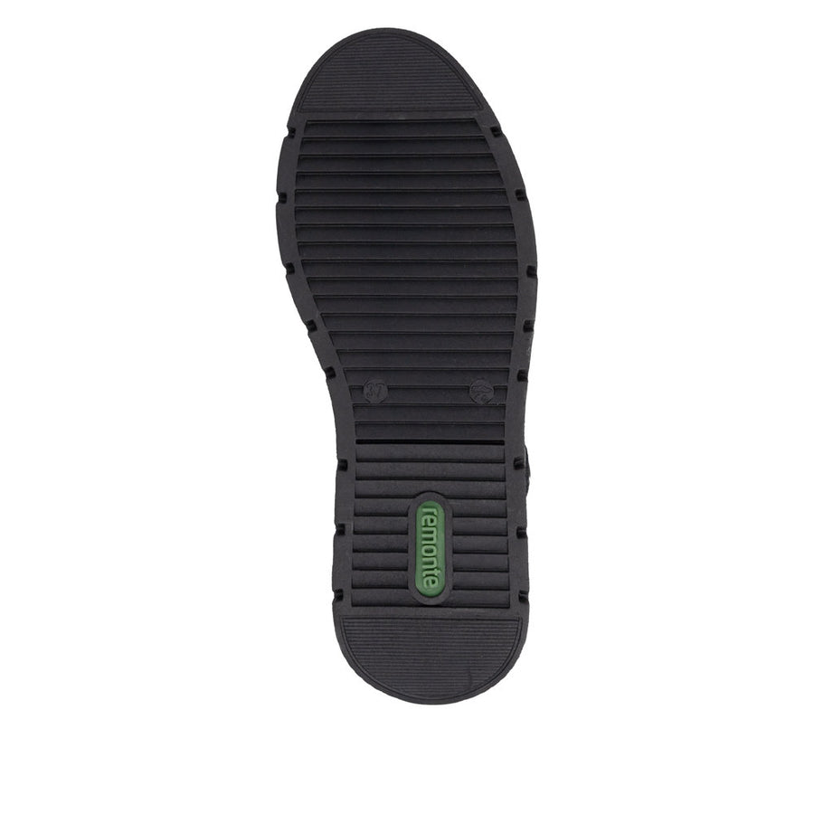 Remonte D3976-03 Black Water Resistant Wide Fit Boots
