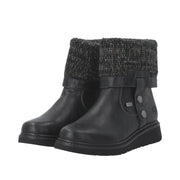 Remonte D3976-03 Black Water Resistant Wide Fit Boots