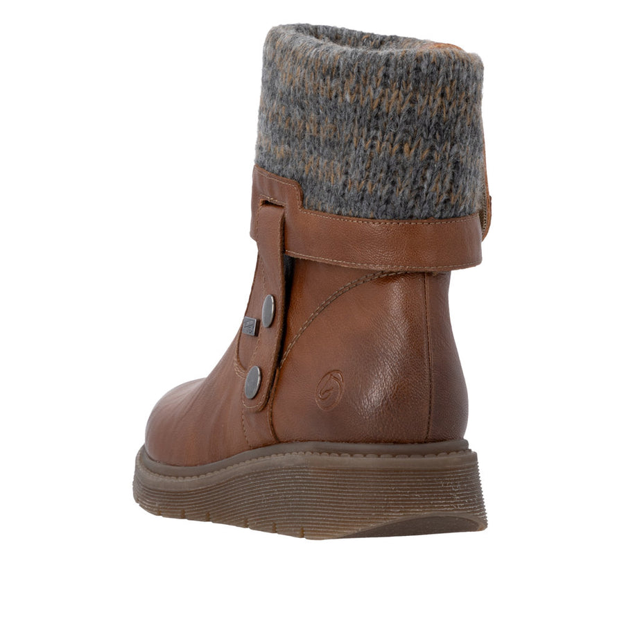 Remonte D3976-23 Brown Water Resistant Wide Fit Boots