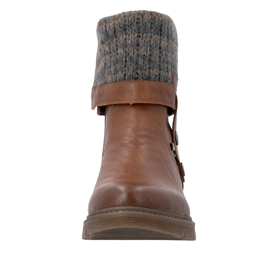 Remonte D3976-23 Brown Water Resistant Wide Fit Boots