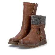 Remonte D3976-23 Brown Water Resistant Wide Fit Boots