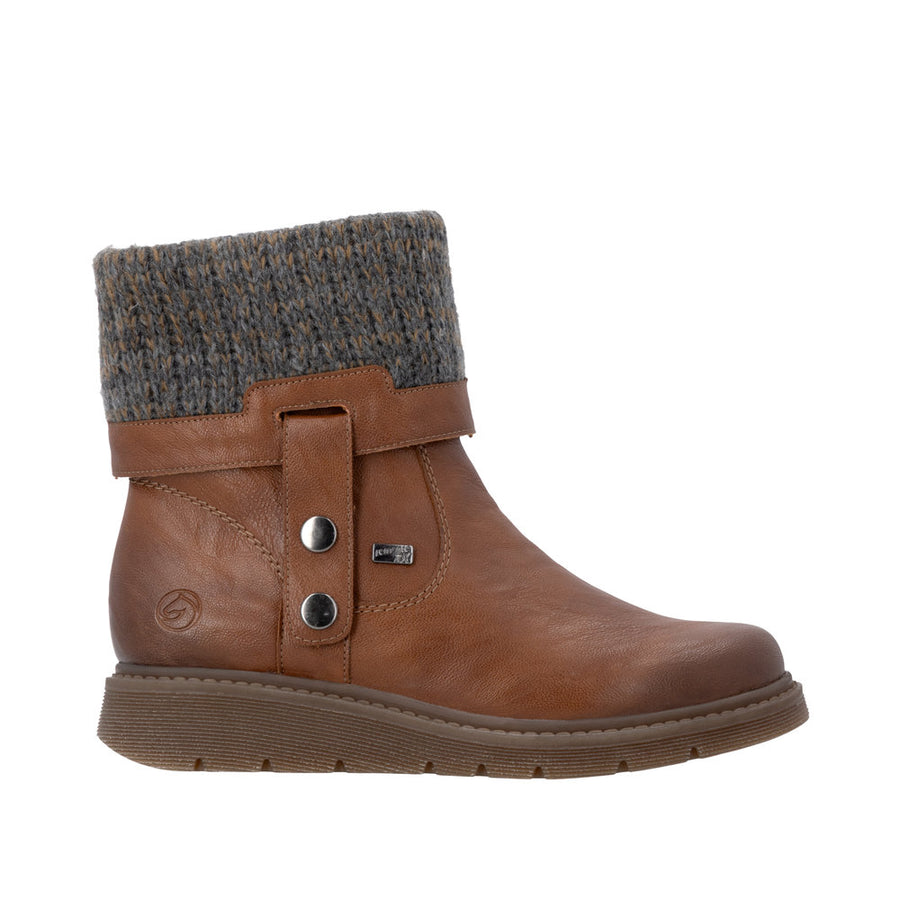 Remonte D3976-23 Brown Water Resistant Wide Fit Boots